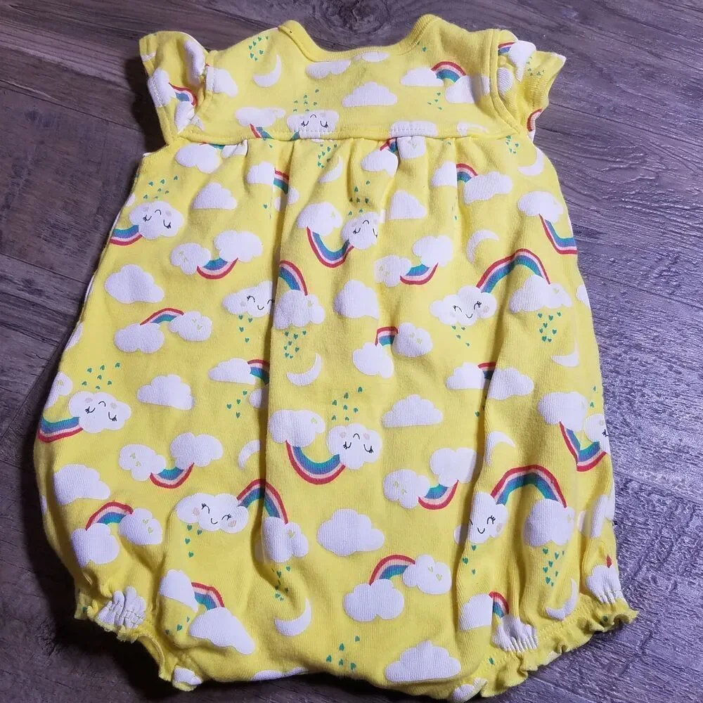 carters rainbow romper 6-9 months